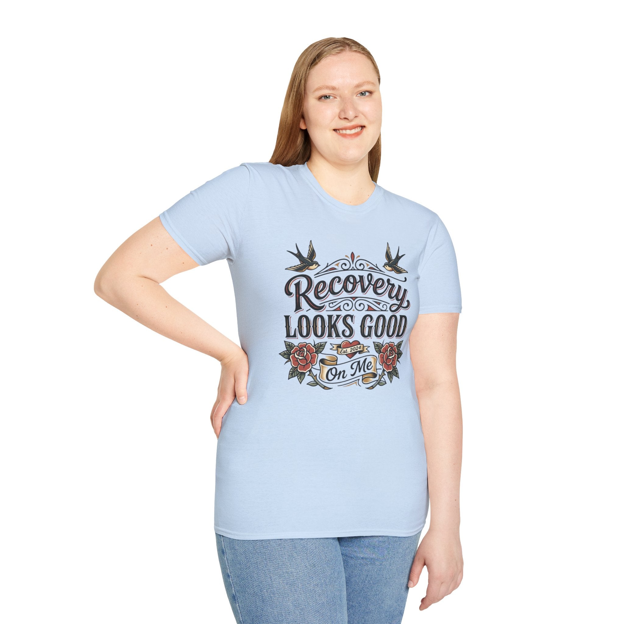 Recovery Looks Good T-Shirt — Inspirational Sobriety & Healing Tee