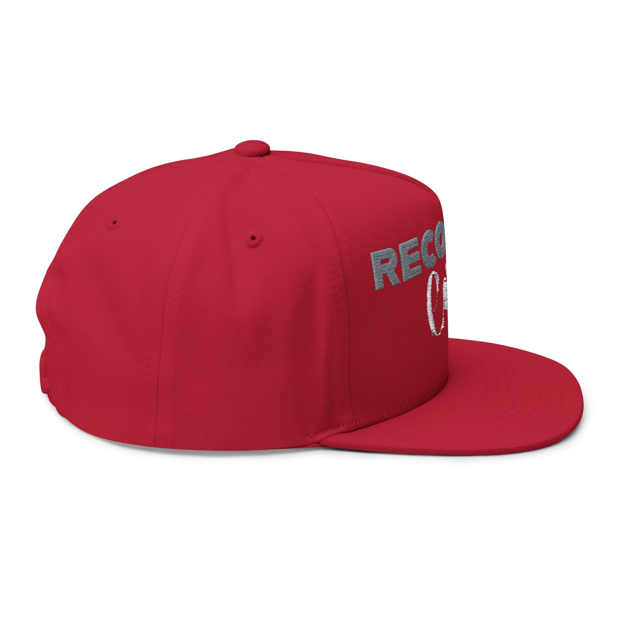 Recovery Cartel Embroidered Flat Bill Cap — Bold Sobriety Snapback for Recovery Support