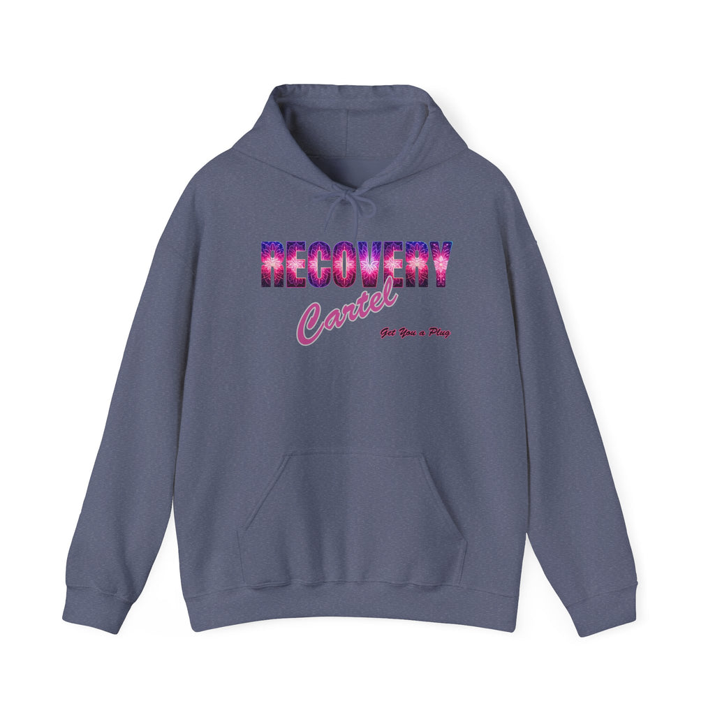 Recovery Cartel Hoodie — Retro Neon print