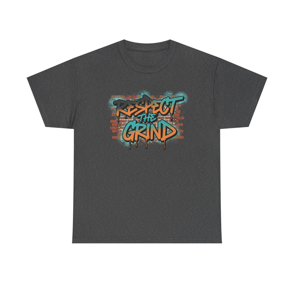Respect the Grind Graffiti Tee — Urban Motivational Streetwear T‑Shirt