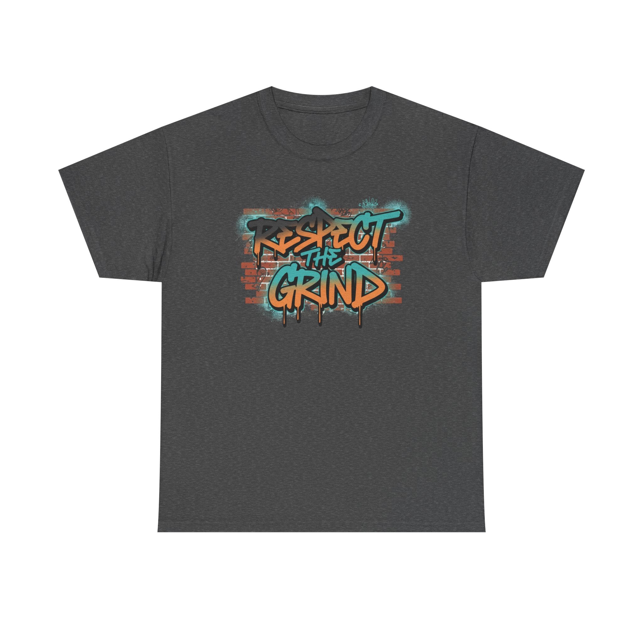 Respect the Grind Graffiti Tee — Urban Motivational Streetwear T‑Shirt
