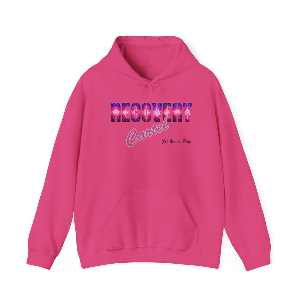 Recovery Cartel Hoodie — Retro Neon print