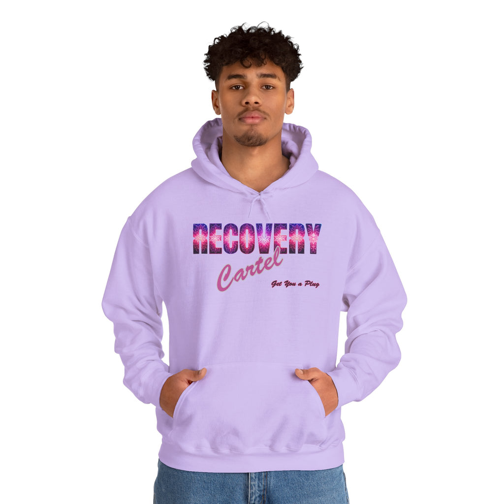 Recovery Cartel Hoodie — Retro Neon print