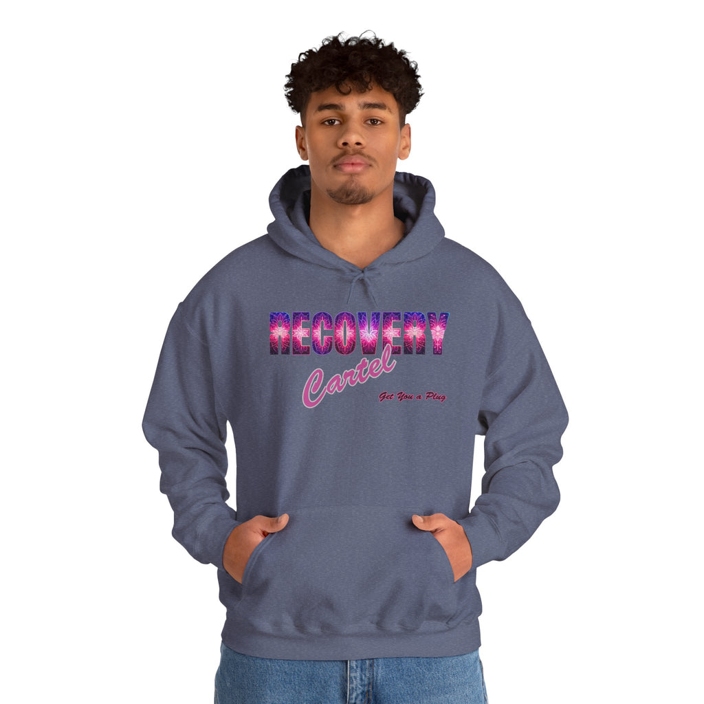 Recovery Cartel Hoodie — Retro Neon print