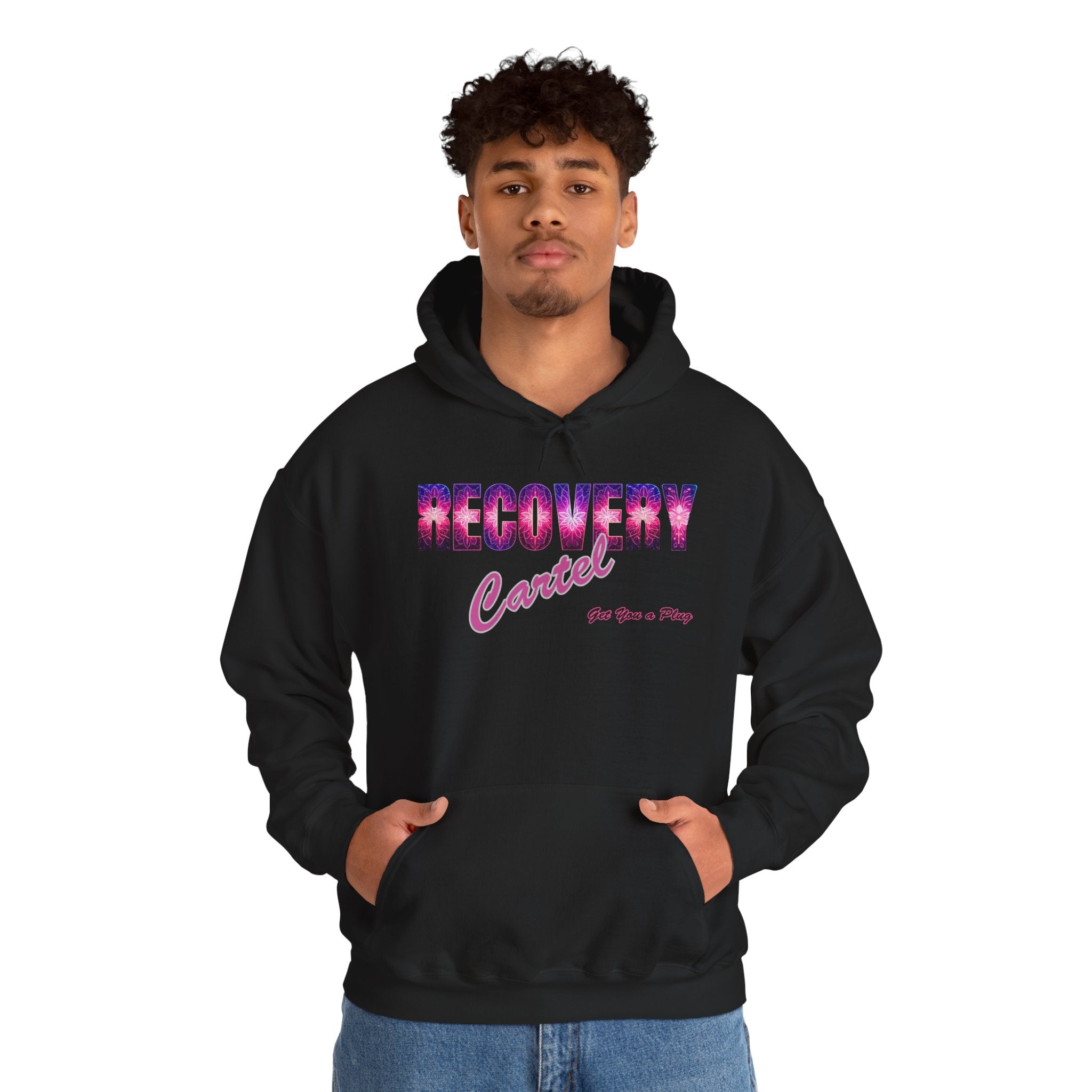 Recovery Cartel Hoodie — Retro Neon print