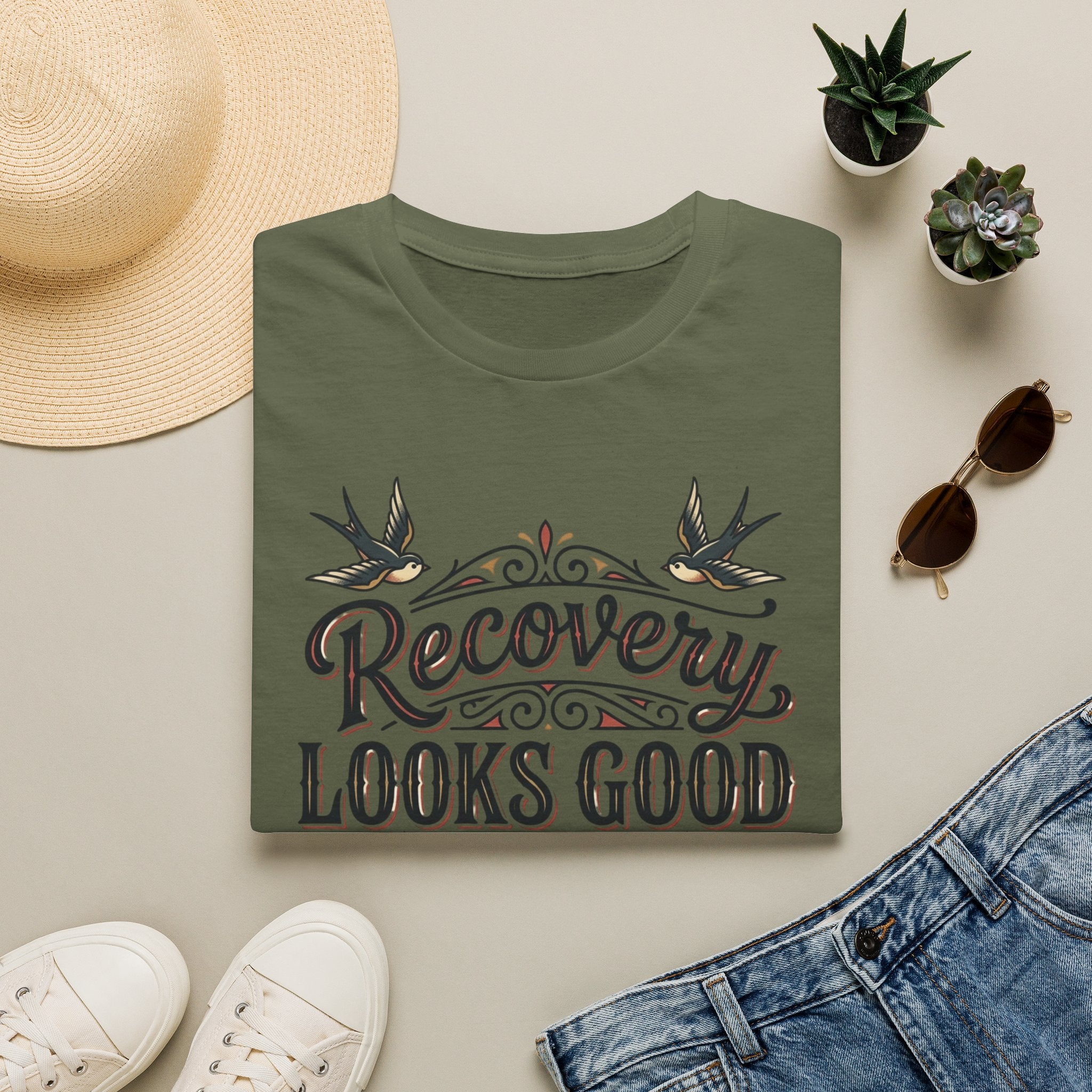 Recovery Looks Good T-Shirt — Inspirational Sobriety & Healing Tee