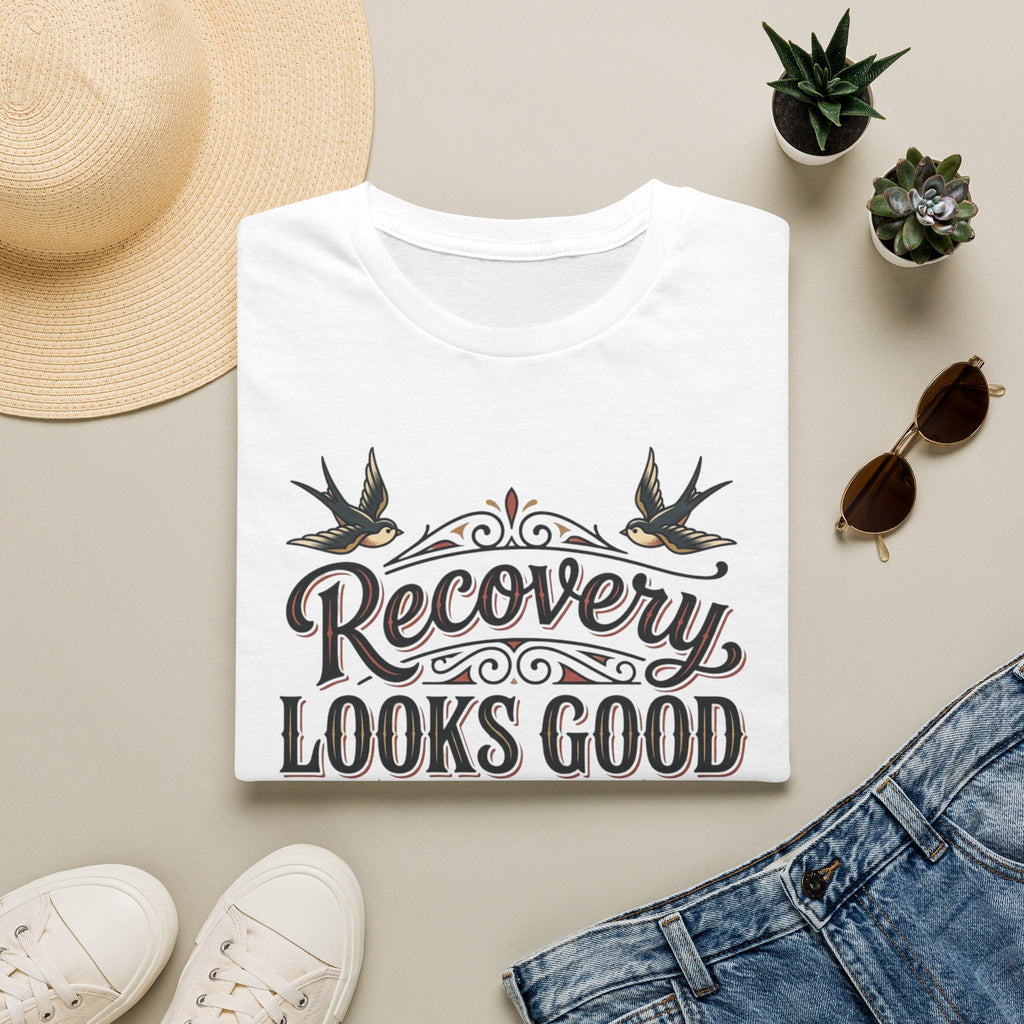 Recovery Looks Good T-Shirt — Inspirational Sobriety & Healing Tee