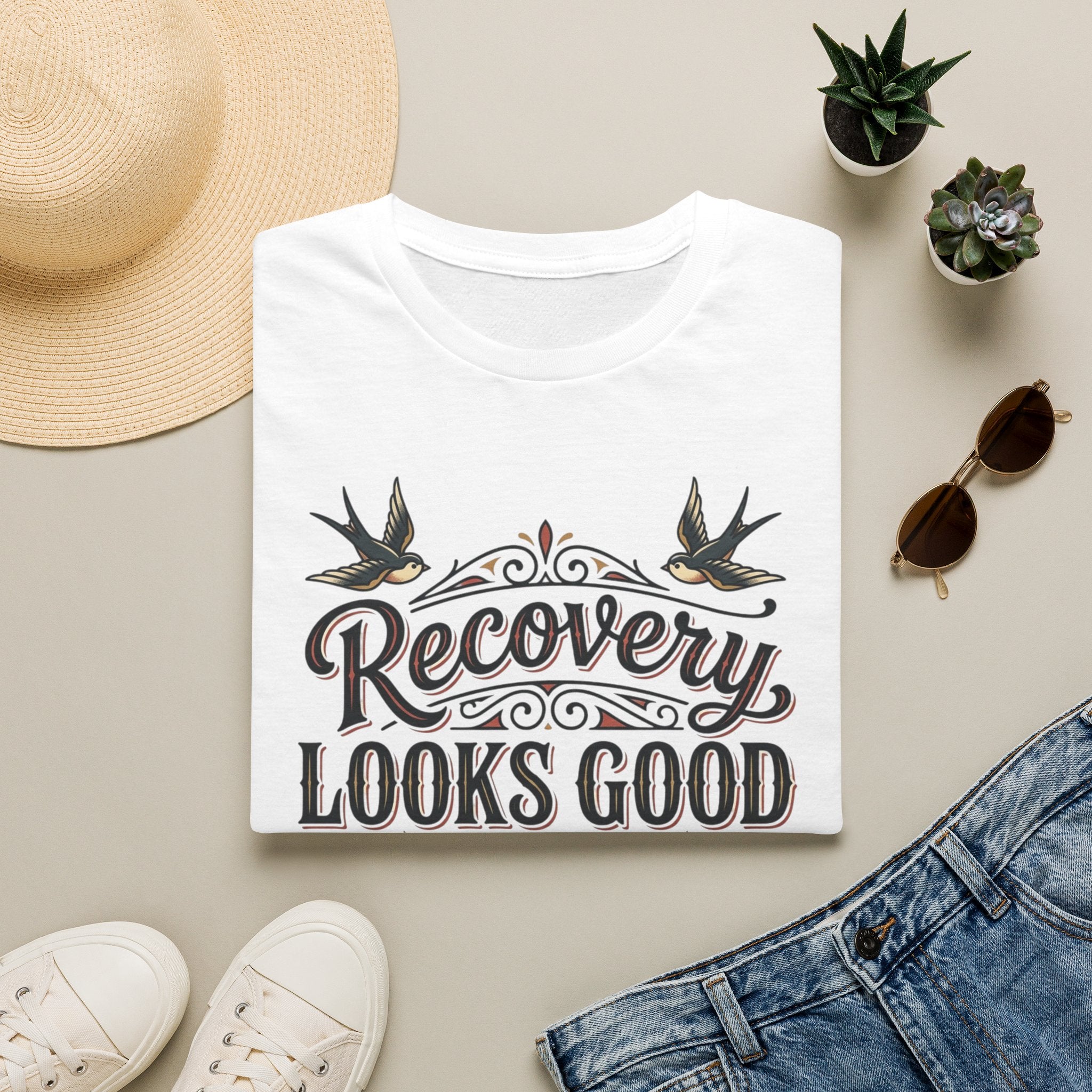 Recovery Looks Good T-Shirt — Inspirational Sobriety & Healing Tee