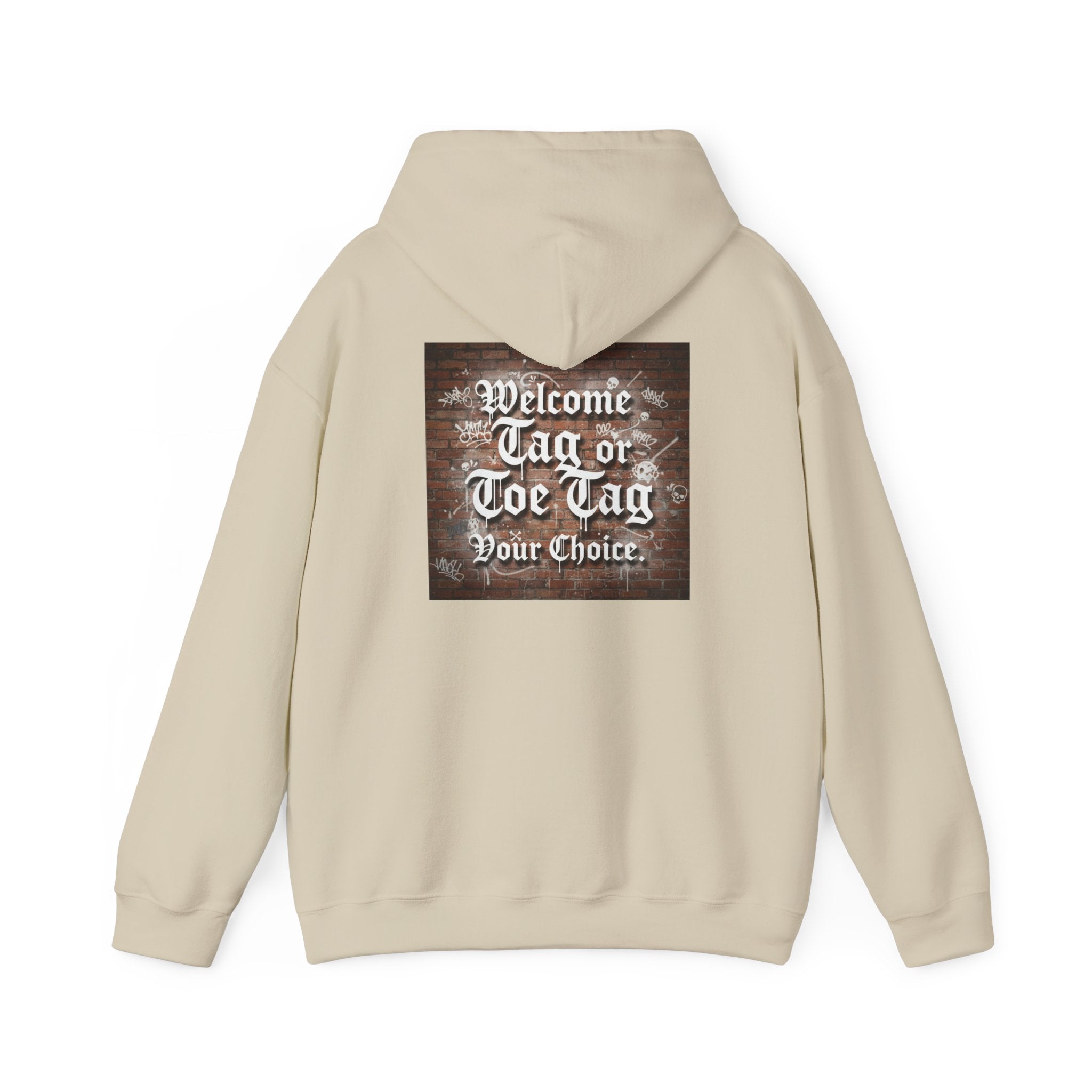Recovery Carter Hoodie — "Welcome Tag or Toe Tag" Back Graphic