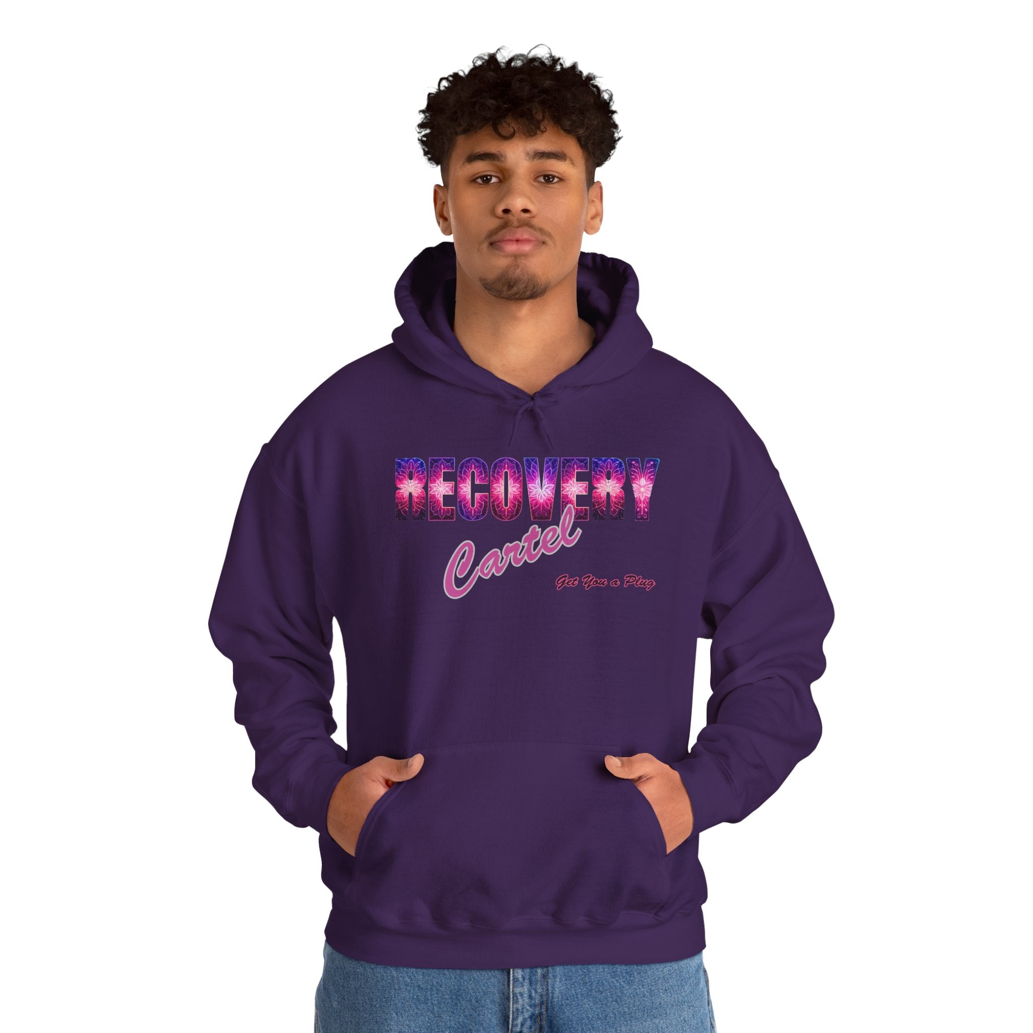 Recovery Cartel Hoodie — Retro Neon print