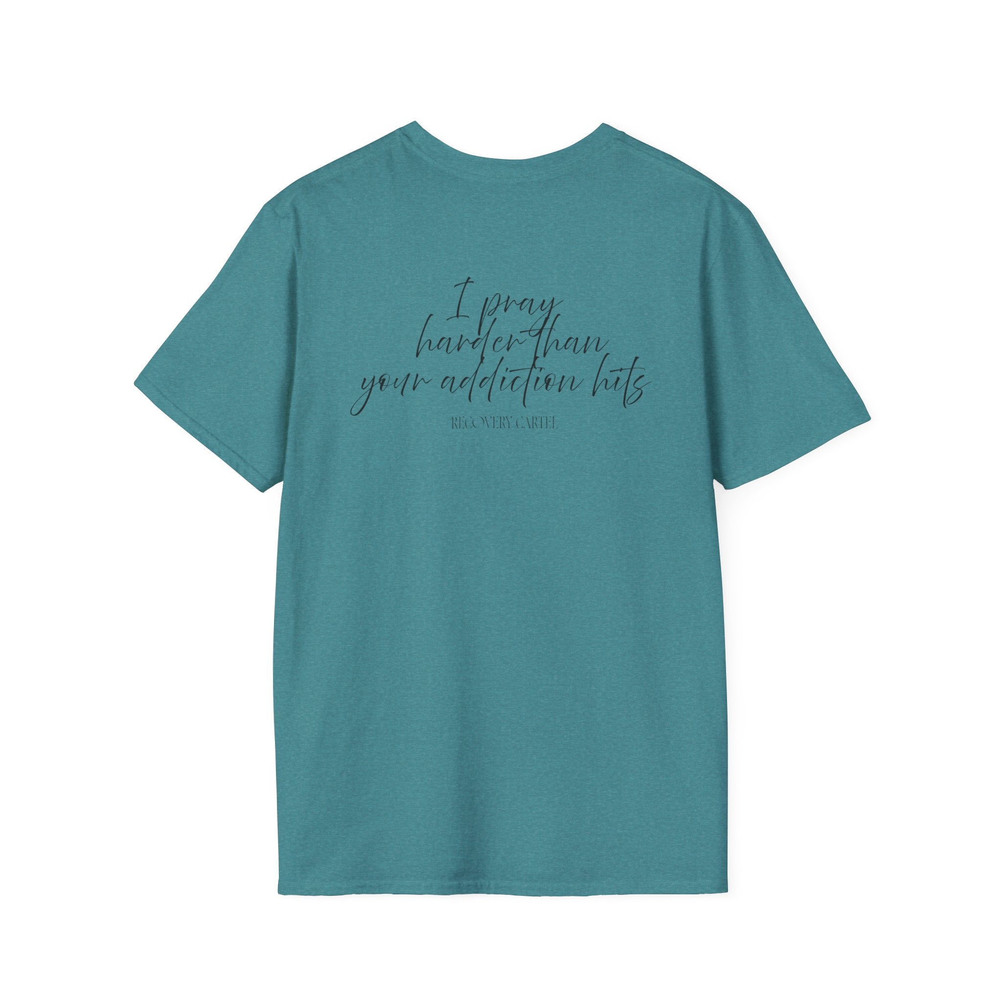Cartel Mom Tee- I pray harder than your addiction hits