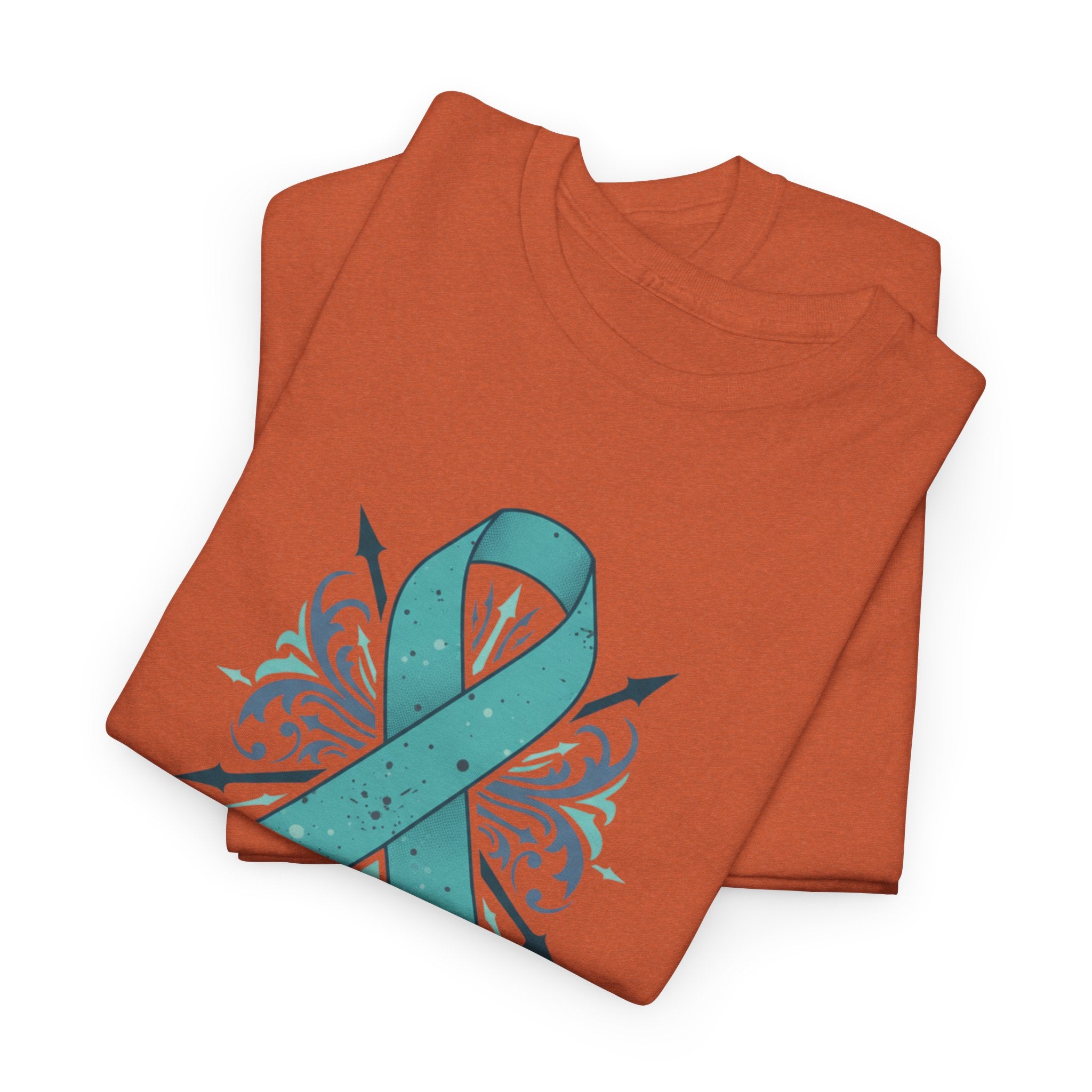 Addiction & Recovery Awareness Ribbon Tee — Teal Support Awareness T-Shirt