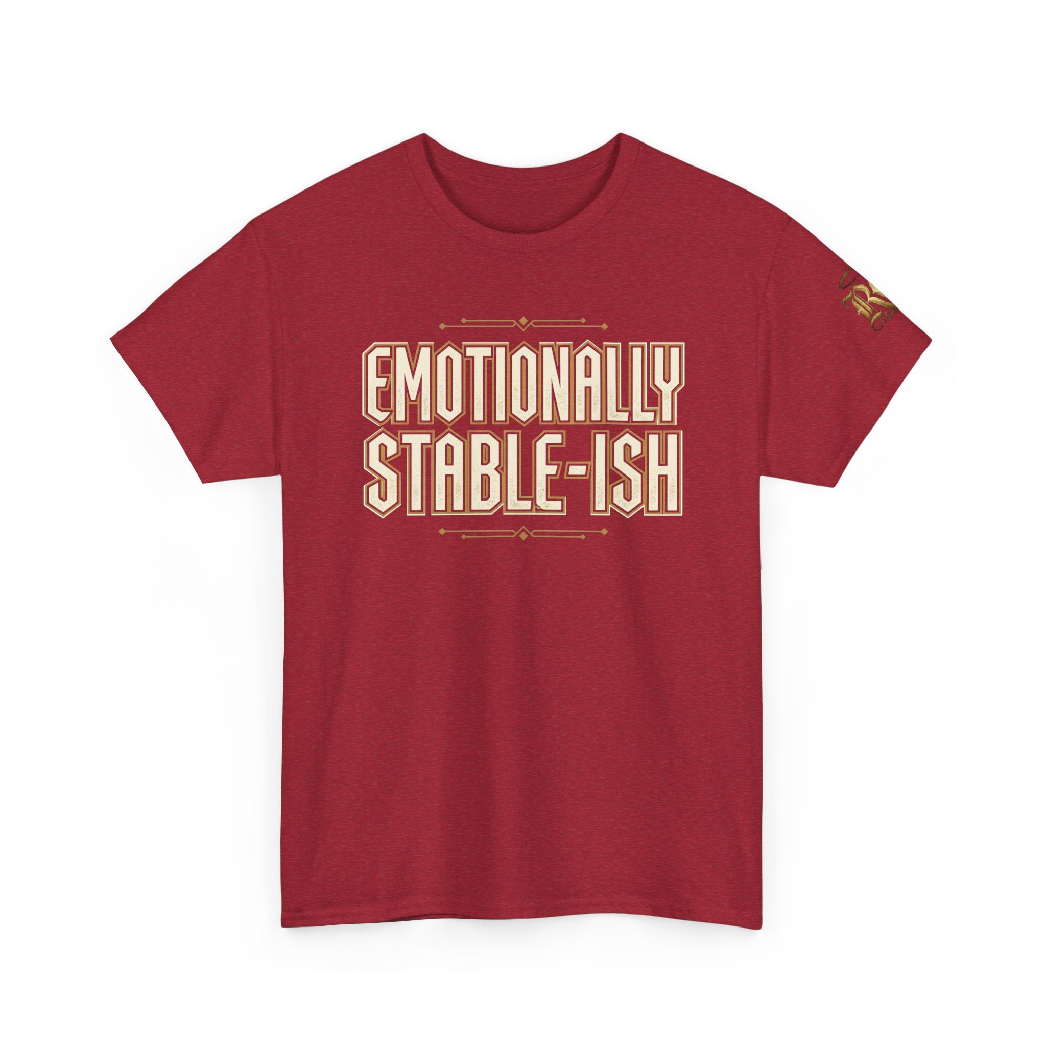 Emotionally Stable-ish Tee with Sober AF on the Back
