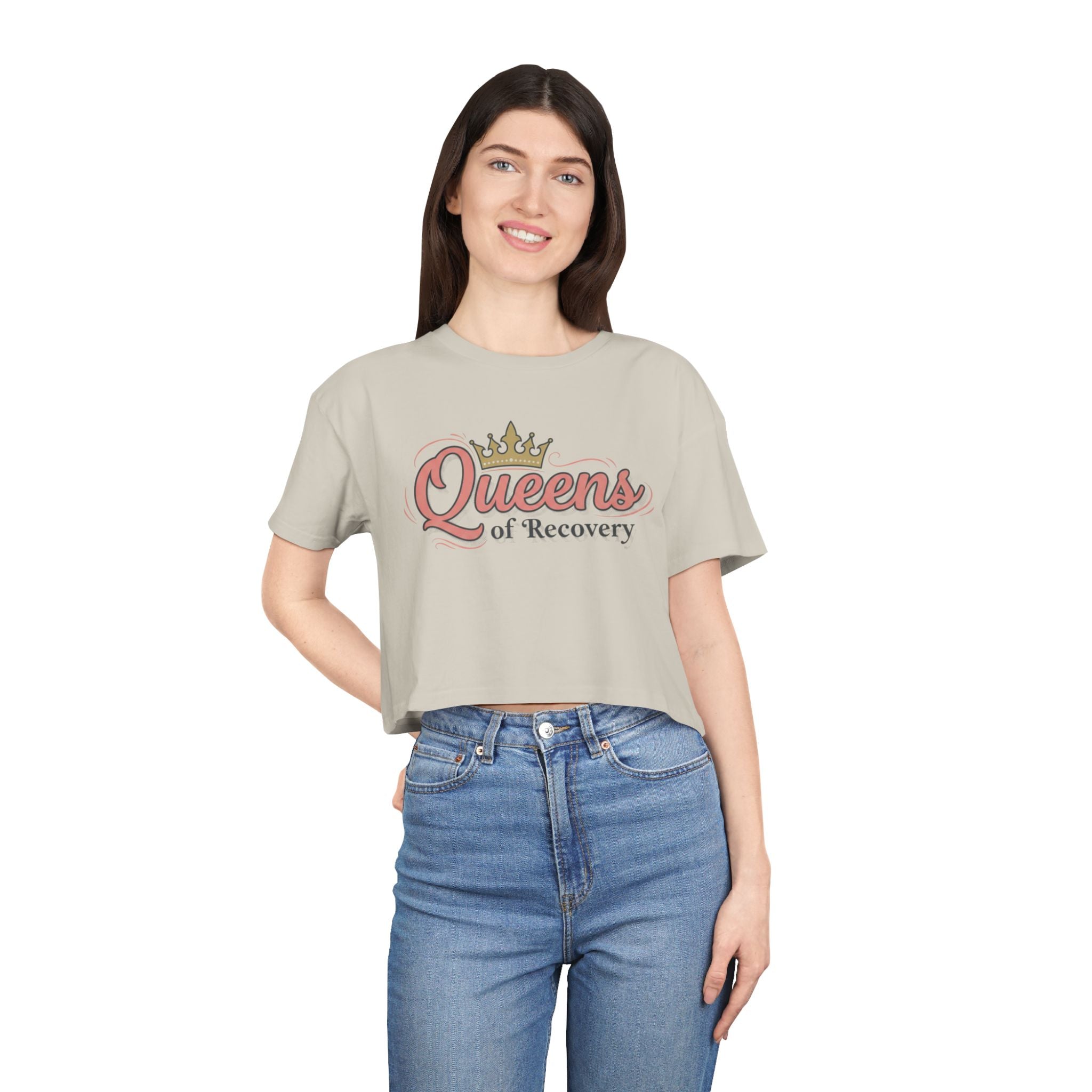 Queens of recovery crop tee by Recovery Cartel