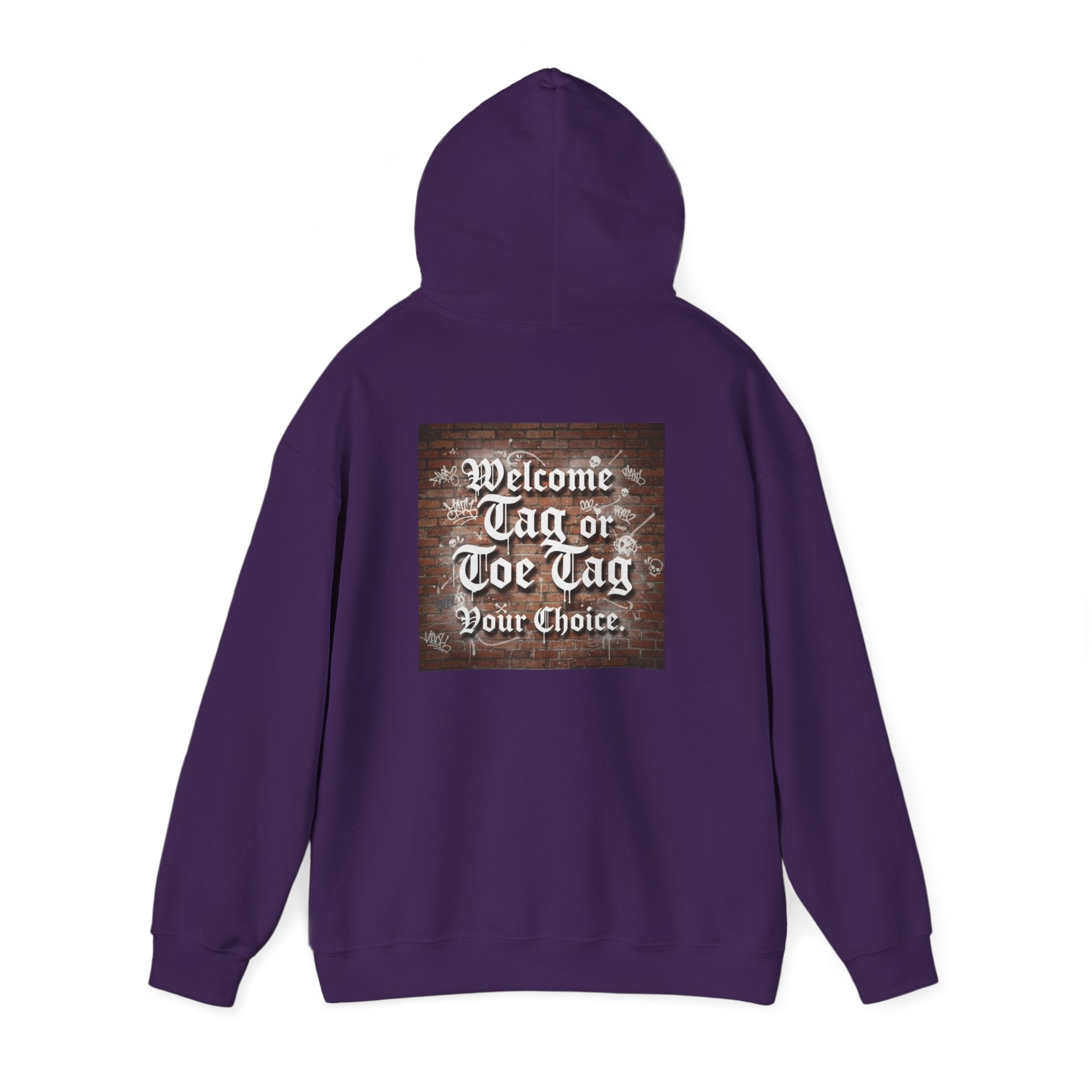 Recovery Carter Hoodie — "Welcome Tag or Toe Tag" Back Graphic
