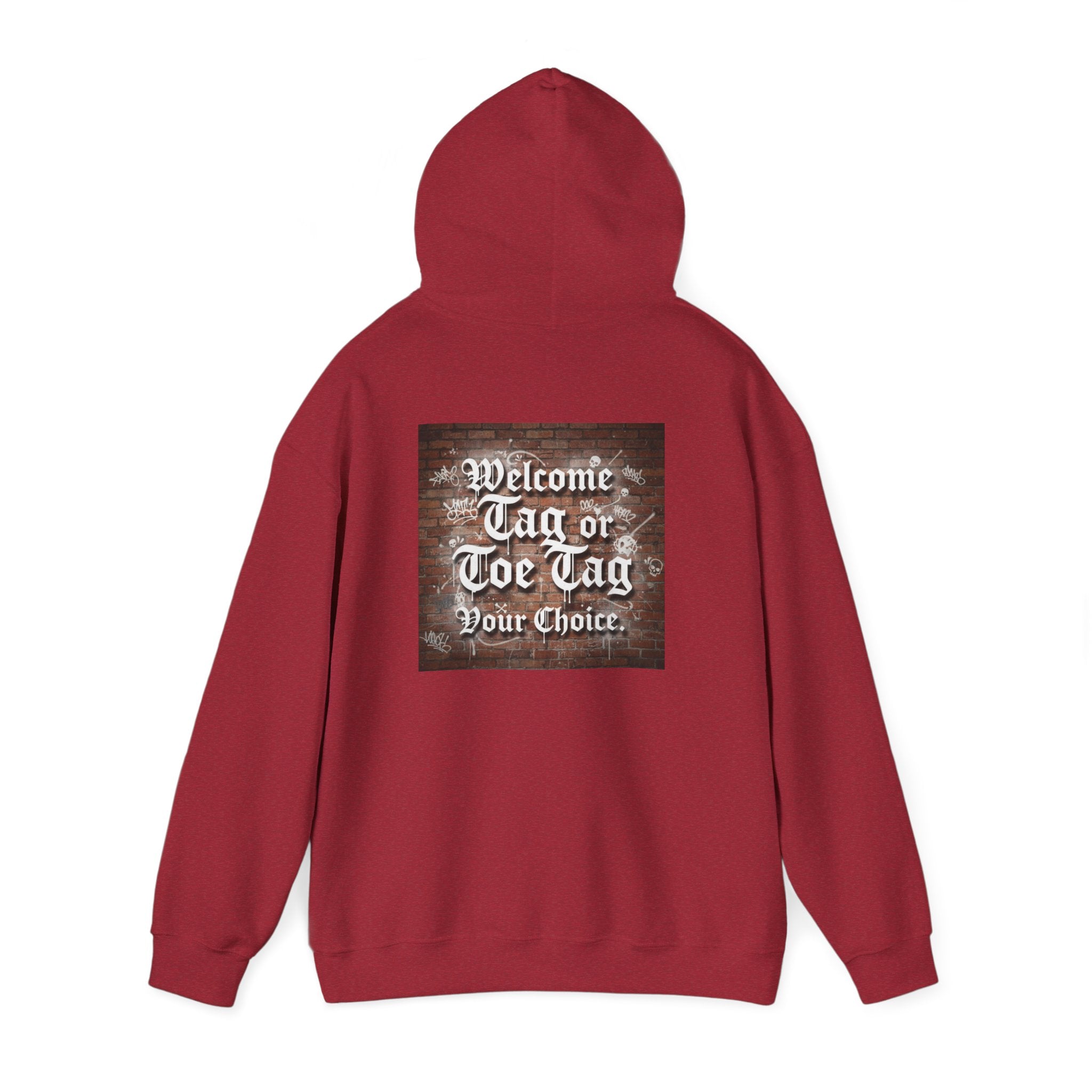 Recovery Carter Hoodie — "Welcome Tag or Toe Tag" Back Graphic