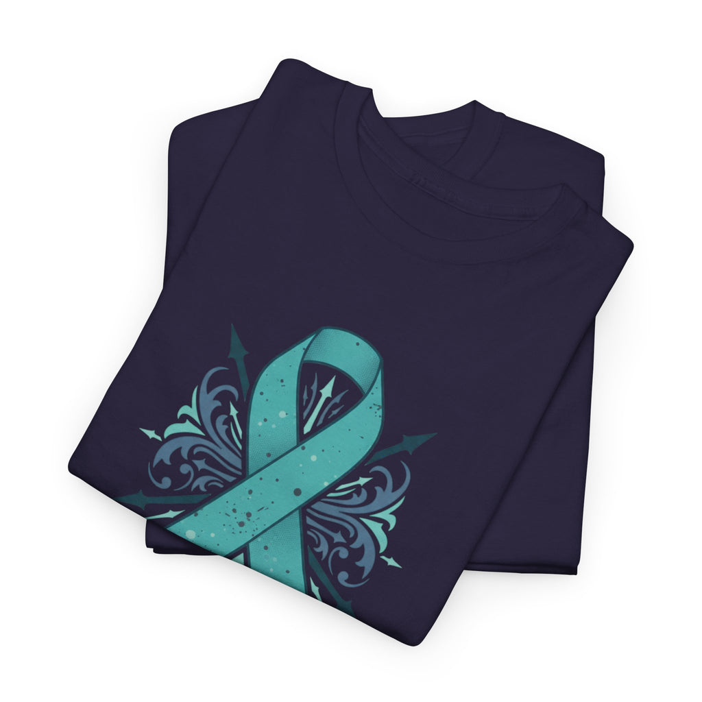 Addiction & Recovery Awareness Ribbon Tee — Teal Support Awareness T-Shirt